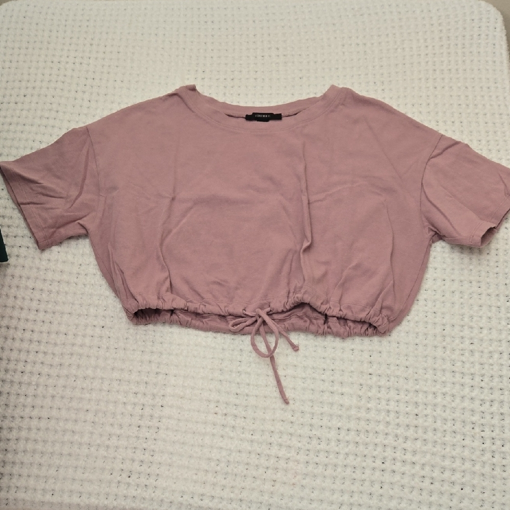 Forever 21 Mauve Crop Top